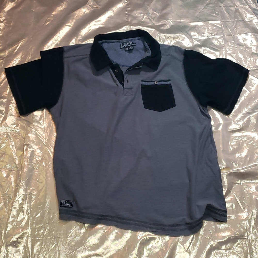 Distortion Men's Polo Sz. XXL